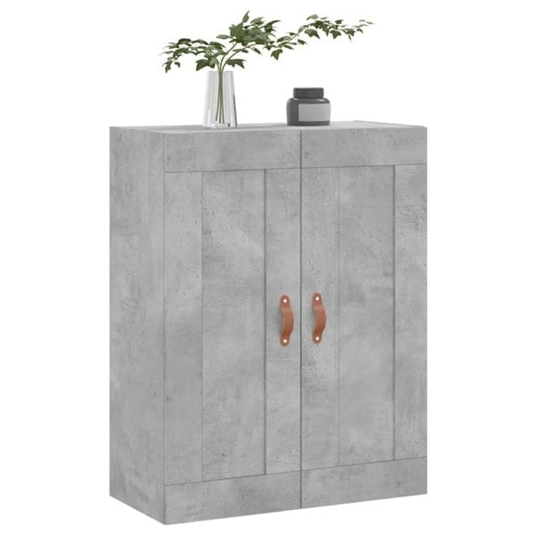 Berkfield Wall Mounted Cabinet Concrete Grey 69.5x34x90 cm Engineered Wood