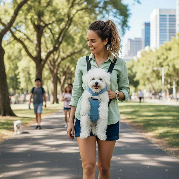 Anywags Anypet Pet Carrier Small Denim Blue Denim Backpack for Outdoor Travel With Front Pocket for Small Size Pets