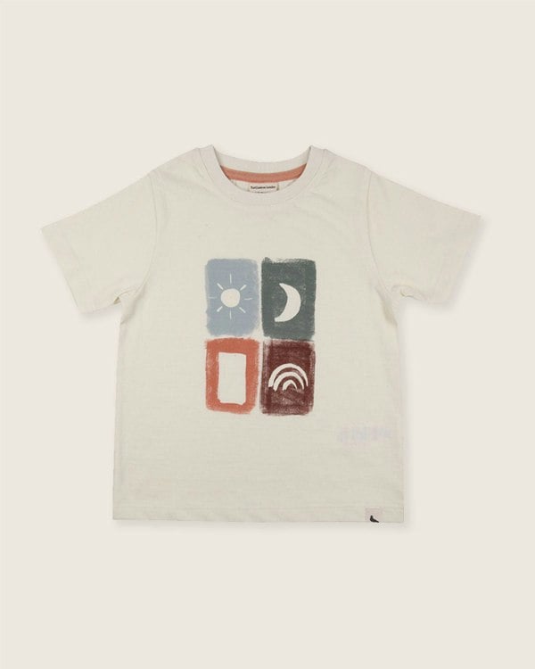 organic cotton White City Sky Print T-Shirt - image 1