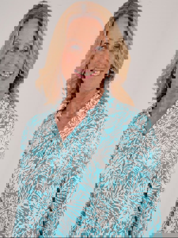 TIGI-Wear Tropical Palm Print Tunic