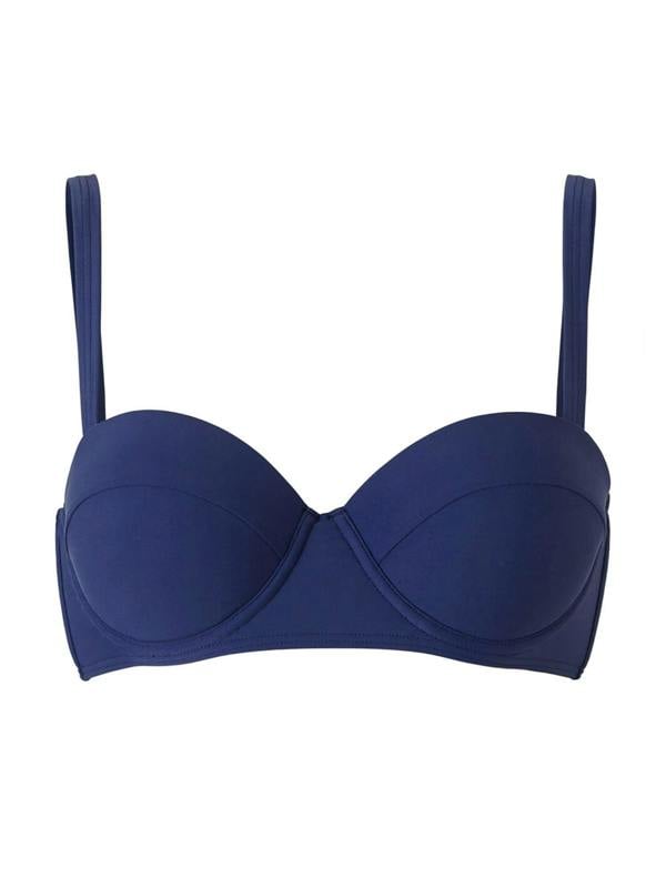Plain Navy Underwired Bikini Top