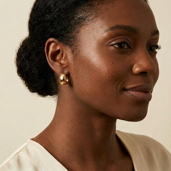 Cachet London Willow Gold Hoop Earrings