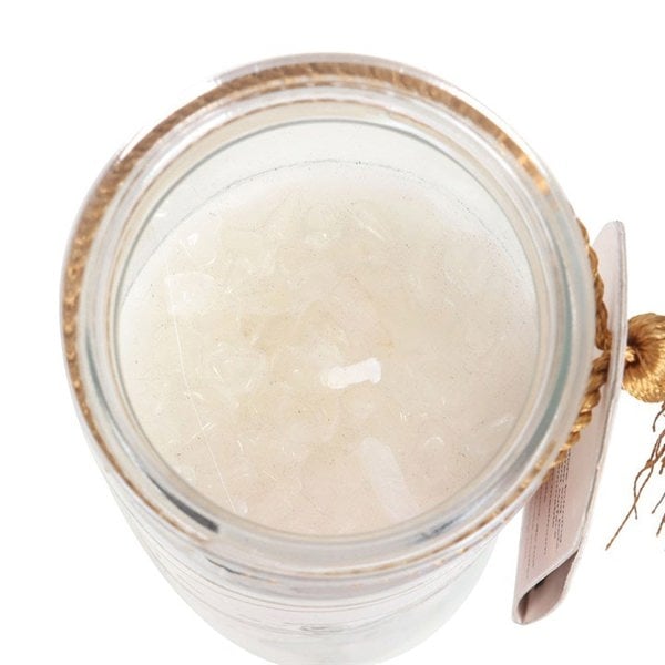 Serano Athena Goddess Tube Candle with Clear Quartz Crystals