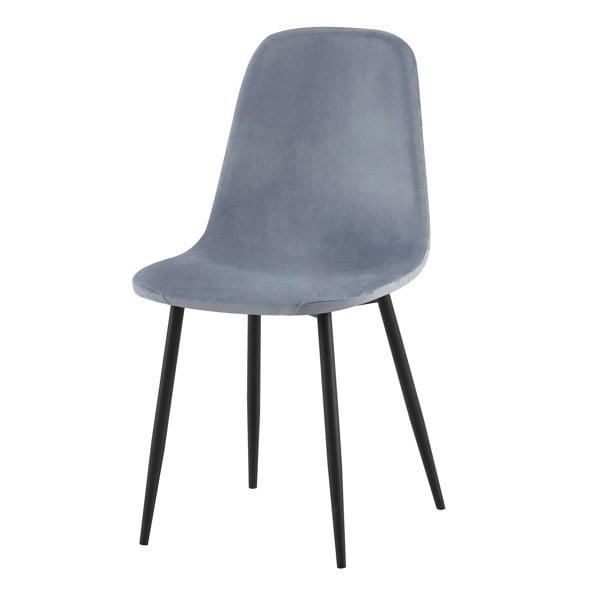 DS Living Luxe Dining Chair 4pc Blue Mirage Wood Printed Coating