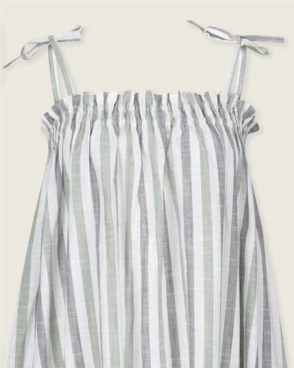 Anna Multicolur Multifunctional Stripe Print Maxi Skirt- image 4