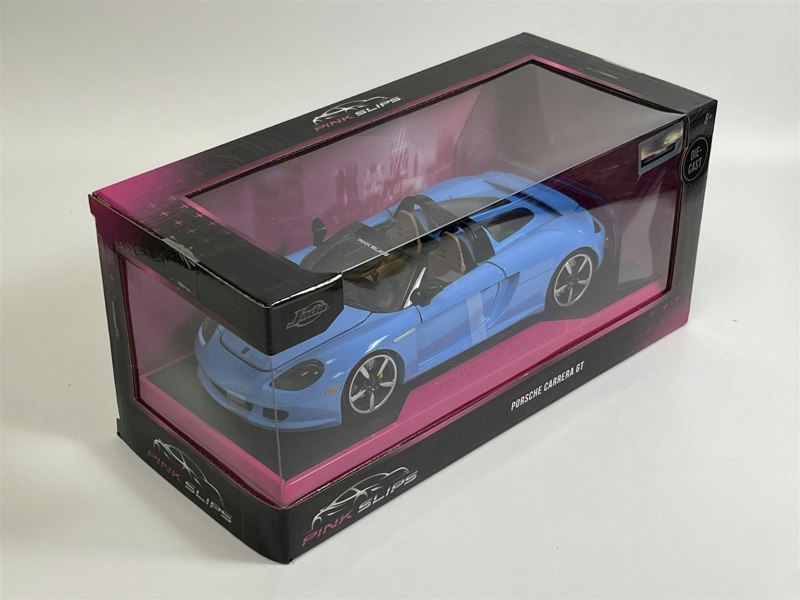 Jada 2005 Porsche Carrera GT Blue 1:24 Scale Pink Slips Jada 253293013