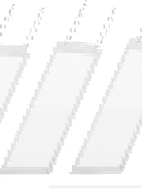 Durable Water Resistant UV Anti-Reflective Cable Tie Pockets | 5 Pack | A4 Clear