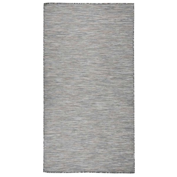 Berkfield Outdoor Flatweave Rug 80x150 cm Brown and Blue