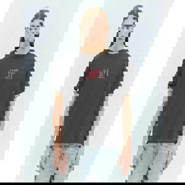 Gallery Dept. Red Logo Dept Gym Vintage T-Shirt   in  Black