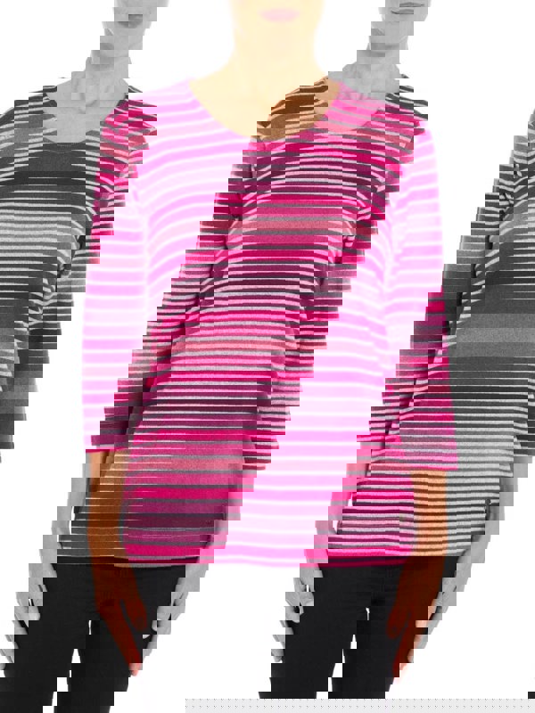 PennyPlain Striped Top - Berry