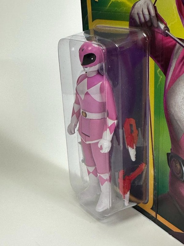 Re Action Figure Super 7 Pink Ranger Mighty Morphin Power Rangers 3.75 Inch Re Action Super7