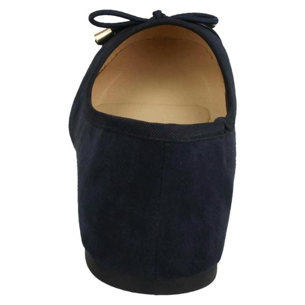 Spot On Ladies Spot On Bow Ballerina Shoes