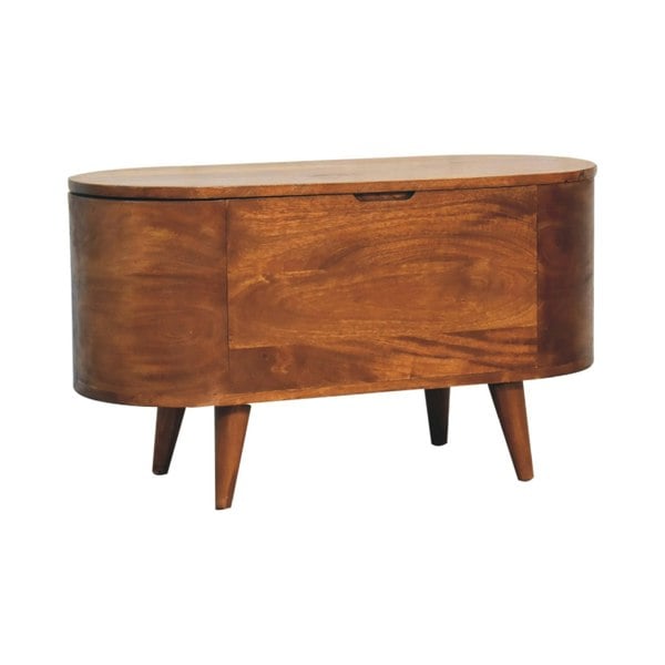 Artisan Furniture Chestnut Rounded Lid up Blanket Box