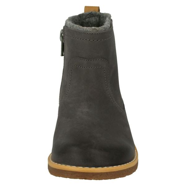 Clarks Girls Clarks Stylish Ankle Boots Comet Frost