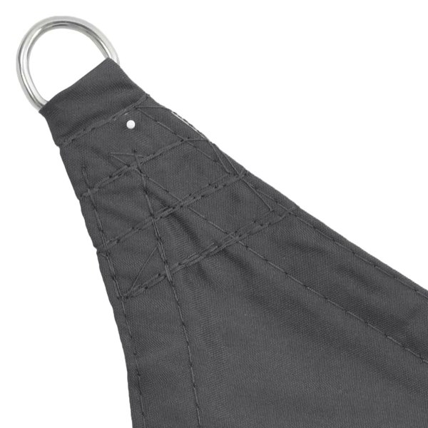 Berkfield Sunshade Sail Oxford Fabric Triangular 3.6x3.6x3.6 m Anthracite
