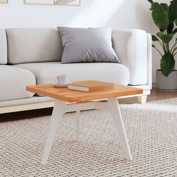 Berkfield Table Top 50x50x2.5 cm Square Solid Wood Beech