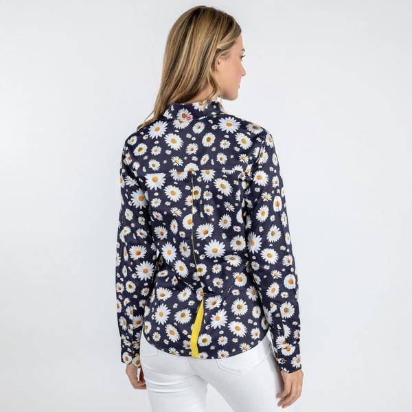DAISY FLOWER PRINT WOMENS SHIRT - Premium Men's Patterned Shirt by Claudio Lugli | Bold Design, Tailored Fit, Best Printed Shirts