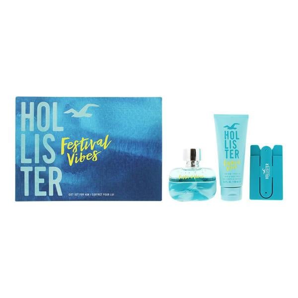 Hollister Festival Vibes For Him 2 Piece Gift Set: Eau De Parfum 100ml - Shower Gel 100ml