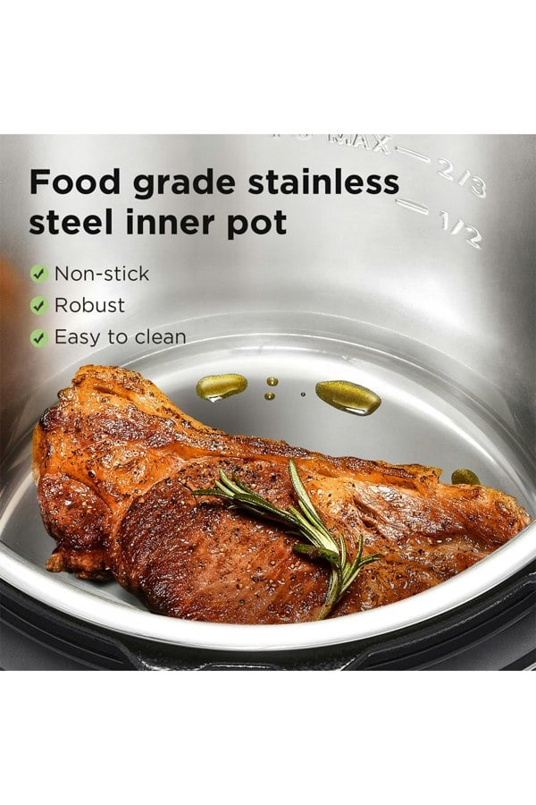 Living and Home 7.6L Midea Electric Pressure Cooker Yogurt Maker Rice Cooker with 12 presets