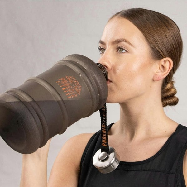 Phoenix Fitness 2L Drinks Hydration Water Bottle - Black