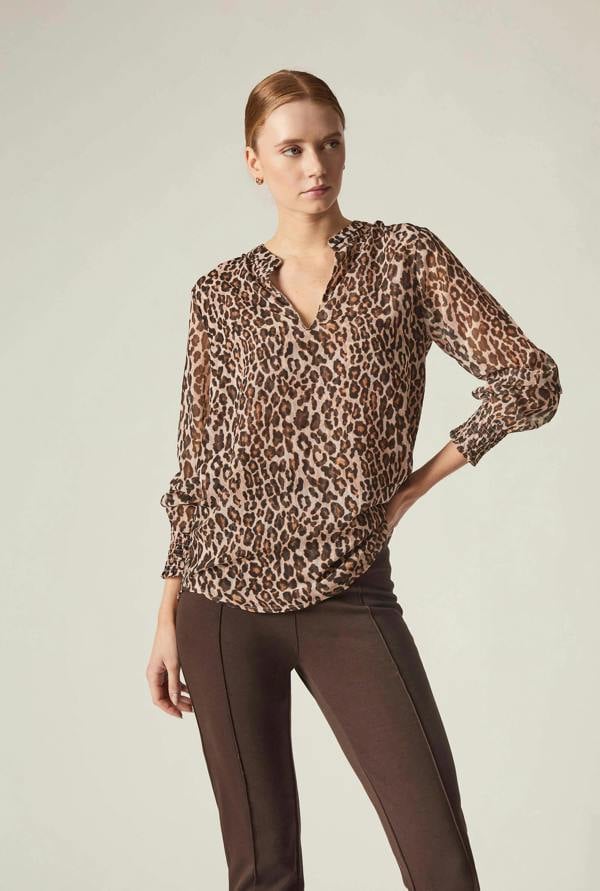 James Lakeland Leopard Print Blouse