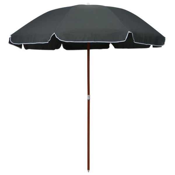 Berkfield Parasol with Steel Pole 240 cm Anthracite