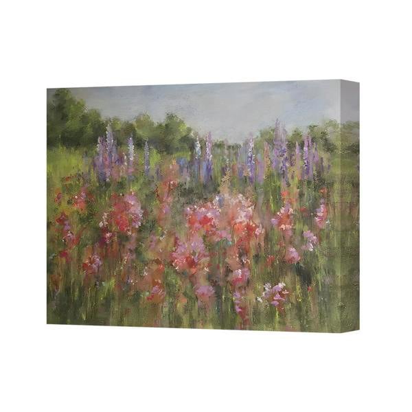 Benjamin Tate Design Impressionist Floral Field Canvas Wall Art Painting Print
