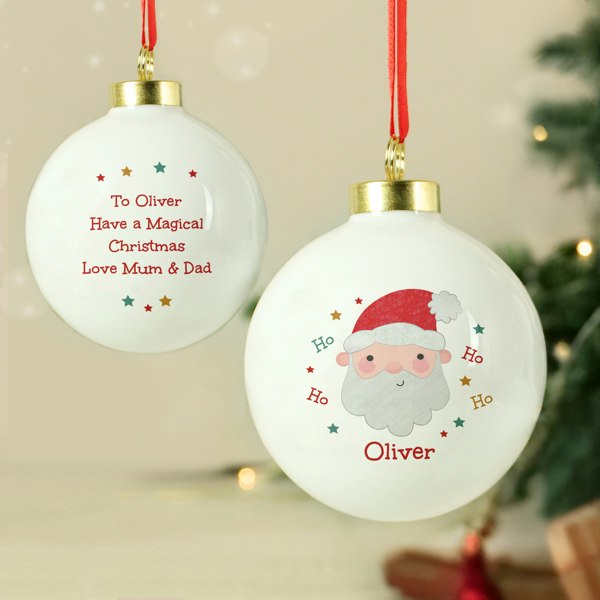Personalised Memento Company Personalised Santa Christmas Bauble
