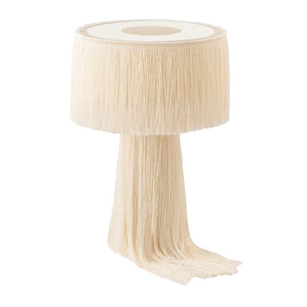 Furniture Edit Atolla Cream Tassel Table Lamp