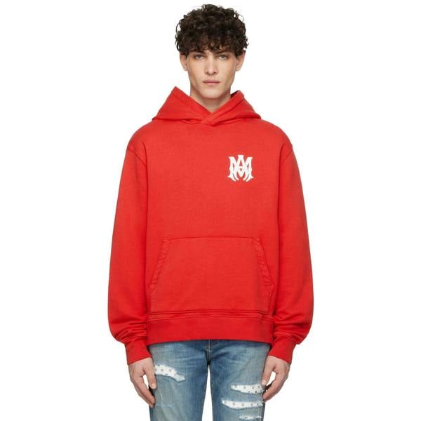 Amiri MA Core Logo Hoodie   in  Red