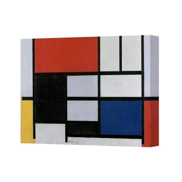 Benjamin Tate Design Mondrian Style Abstract Canvas Wall Art Geometric Modern Painting