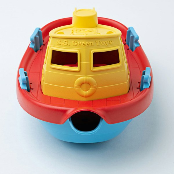 Green Toys Yellow Tugboat - Made From 100% Recycled Plastic