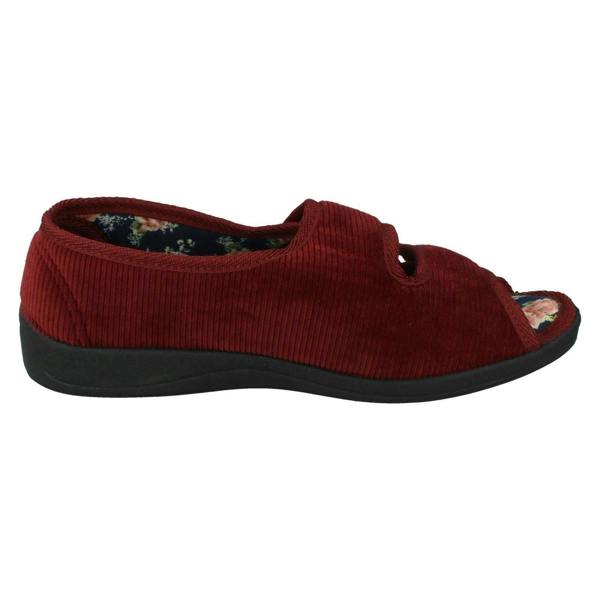Four Seasons Ladies Four Seasons Floral Lined Slippers Mary