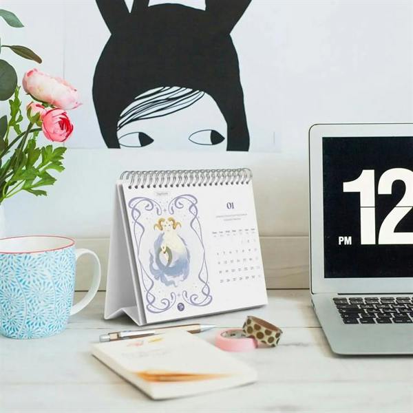 Astral Easel Desk Calendar 2027, Desk Calendars, Month To View, Lifestyle, Gift
