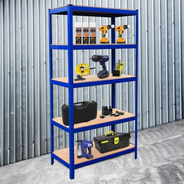 Monster Racking 9 x T-Rax Blue Metal Racking Units (90cm x 45cm x 180cm)