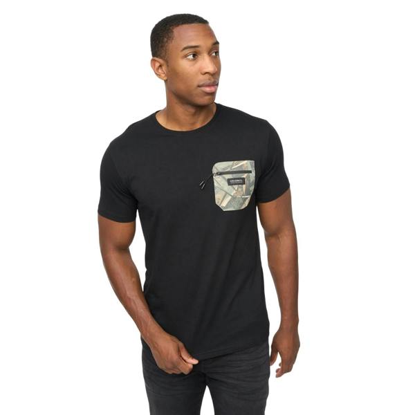 Crosshatch Mens Campbox T-Shirt - Black - 
