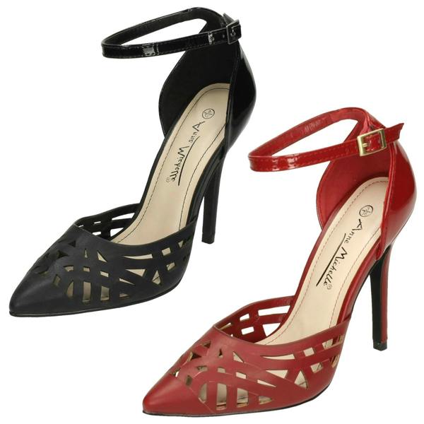 Anne Michelle Ladies Anne Michelle Ankle Strap Court Shoes