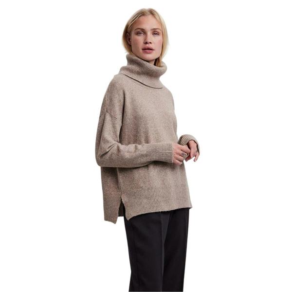 Vero Moda Womens/Ladies Doffy Cowl Neck Relaxed Fit Top - Sepia - 