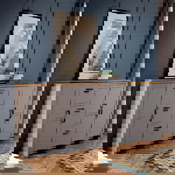 Furniture To Go Bohol Large Sideboard in Riviera Oak/Grey Oak