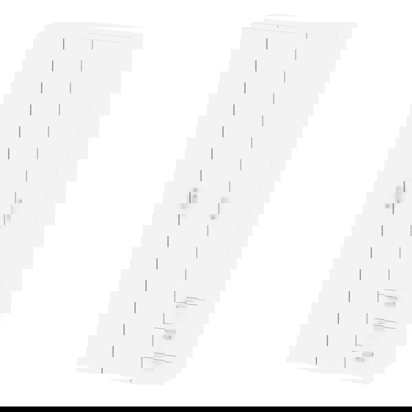 Furniture To Go Space Wardrobe - 3 Doors 3 Drawers in White 2000