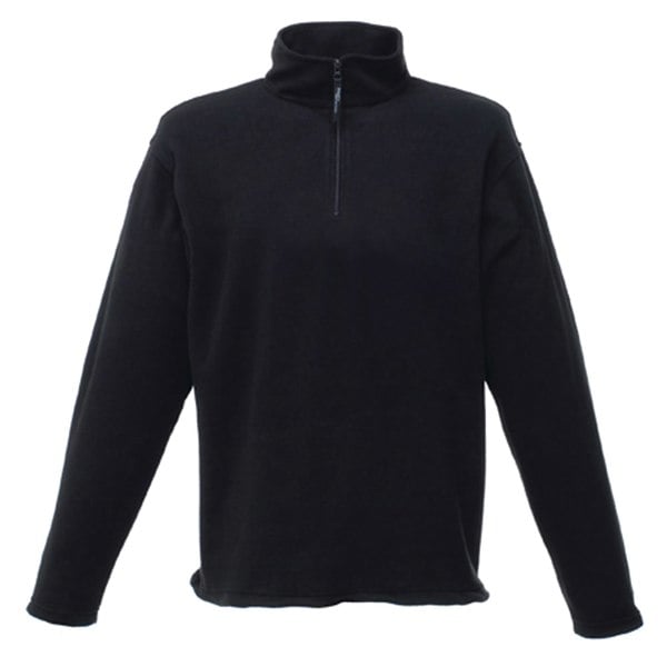 Regatta Mens Micro Zip Neck Fleece Top - Black