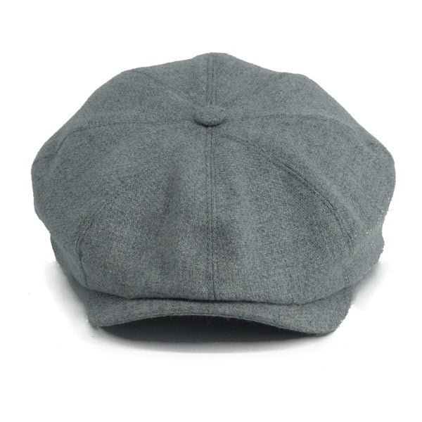 Gamble & Gunn Lloyd - Soft Grey 8 Panel British Made Cap Merino, Angora and Cashmere Welsh Wool Mix 