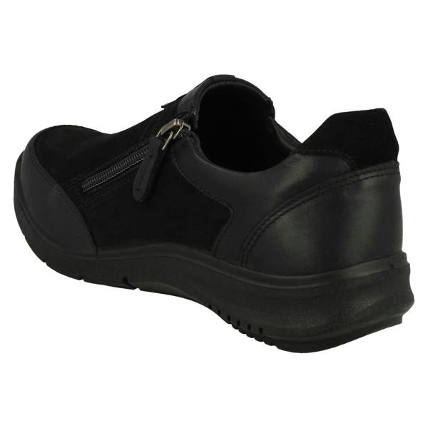 Padders Ladies Padders Dual Fitting Wedge Heeled Shoes Win
