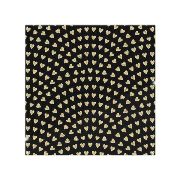 Benjamin Tate Design Geometric Glitter Love Hearts Splash Back