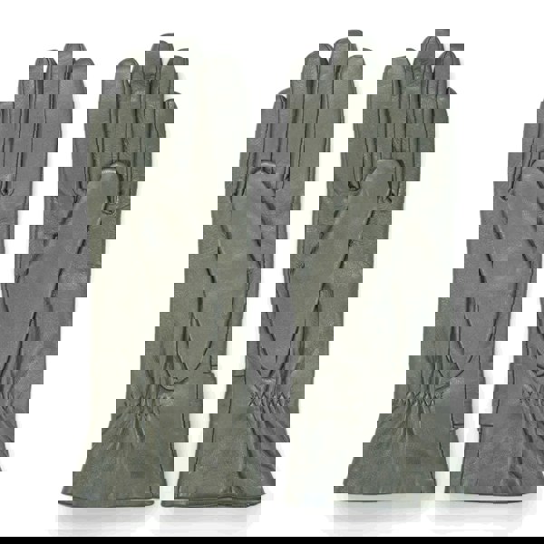 Infinity Leather Women's Leather Wool Lined Bow Knot Accent Gloves