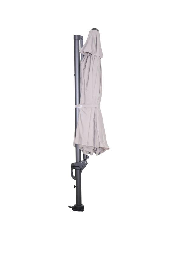 Garden Impressions Hawaii 350cm Round Cantilever Parasol with 90kg Moveable Granite Base