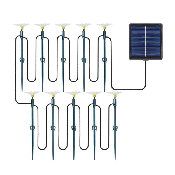 Leaper Solar-Powered Daisy-Shaped Ground Spike Lights