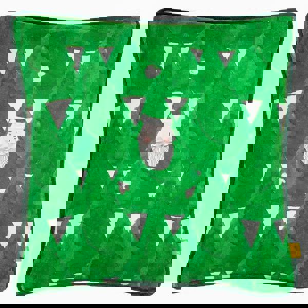 Furn Hide + Seek Santa Claus Cushion Cover - Green/Gold