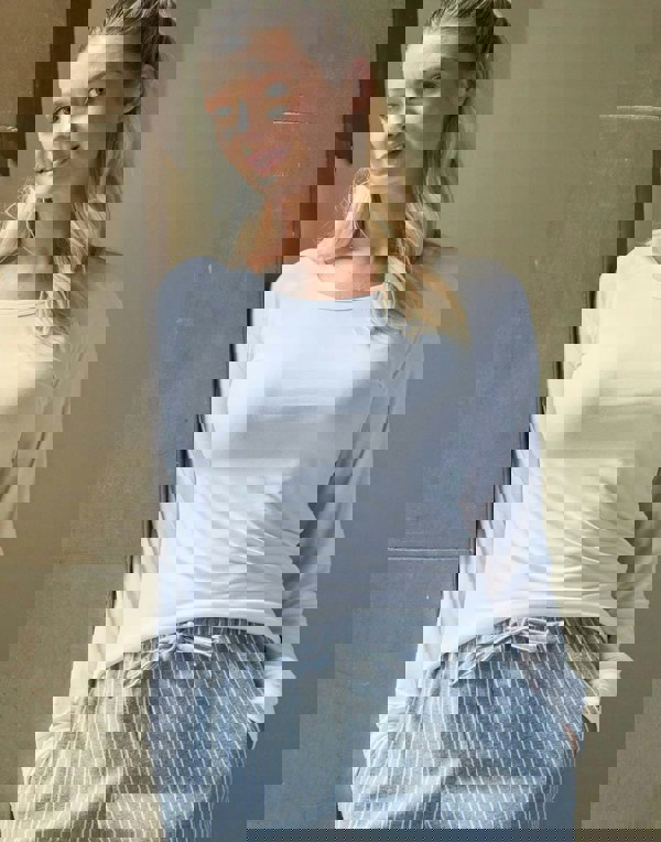 British Boxers Women's Bamboo Long Sleeve T-Shirt - Snow White