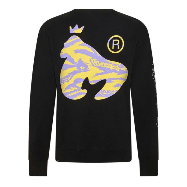 Money Unisex Adult Camo Logo Cotton Blend Sweatshirt - Black - 